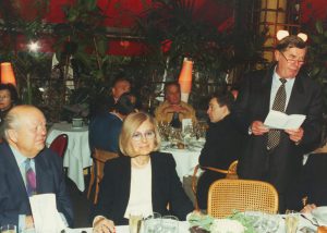 Restaurant Parlementaire Chez Françoise : le sénateur Henri Lebreton et Puebla.